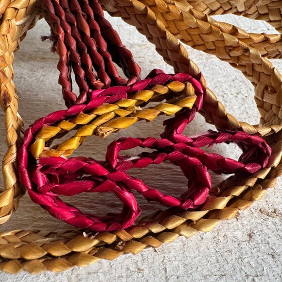 Vintage Single Woven Trivet Hot Plate Coaster - Picture 6 of 8